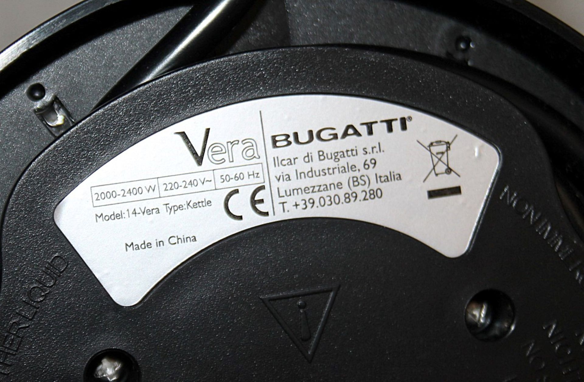 1 x BUGATTI Easy Vera Designer Kettle In White - Original Price £209.00 - Boxed Stock - Image 9 of 17