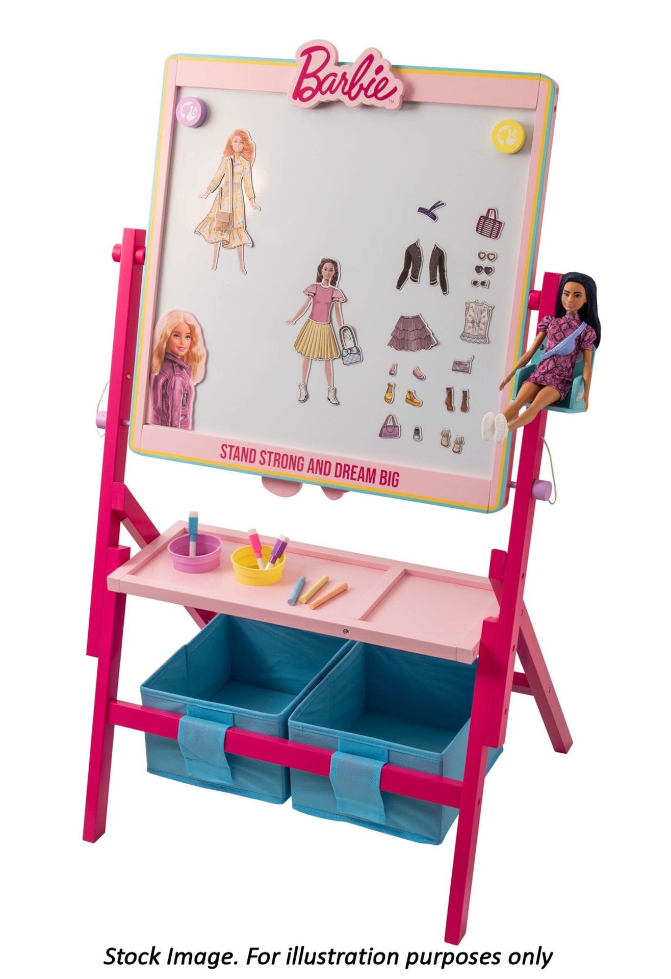 1 X Barbie 2 in 1 Floor Standing Easel - New/Boxed