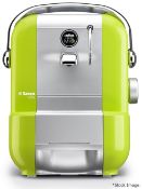 1 x SAECO EXTRA Lavazza Mio coffee machine In Lime green - Pre-owned - Ref: HAS926/APR22/WH2/C6 -