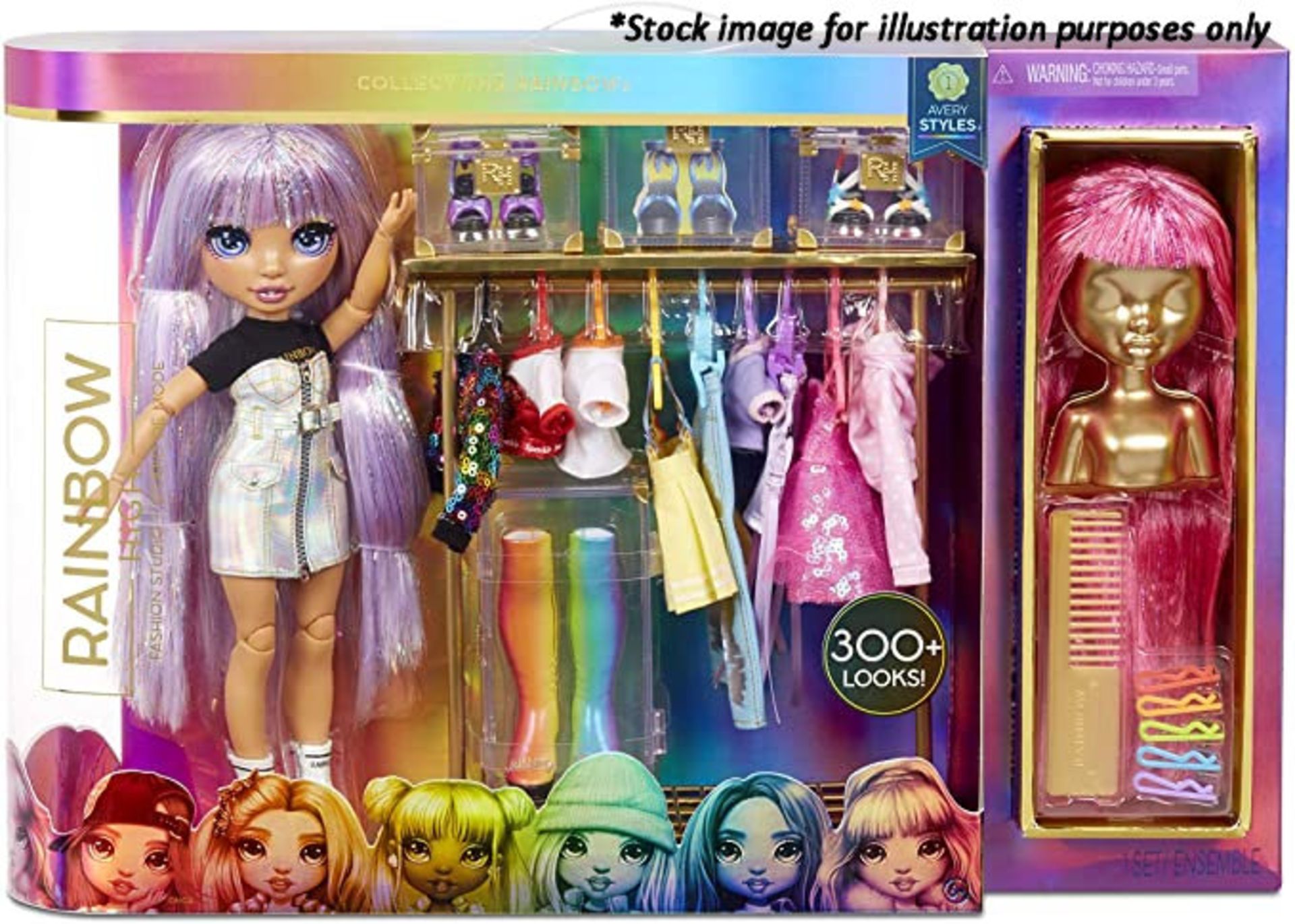 1 x Rainbow High Avery Styles Doll And Fashion Studio - New/Boxed