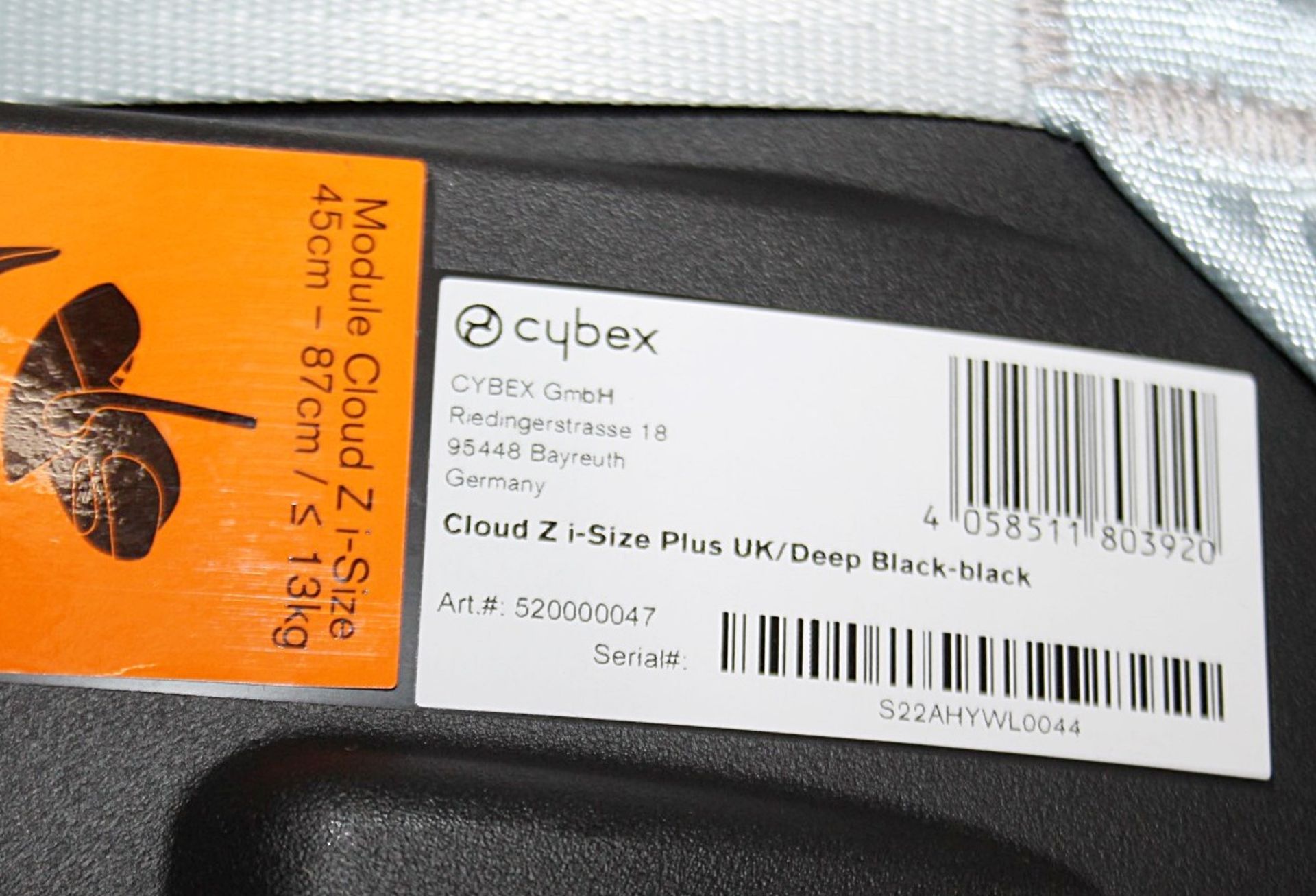 1 x CYBEX 'Cloud Z I-Size' Deluxe Baby Car Seat - Original Price £279.95 - Unused Stock - Image 16 of 20