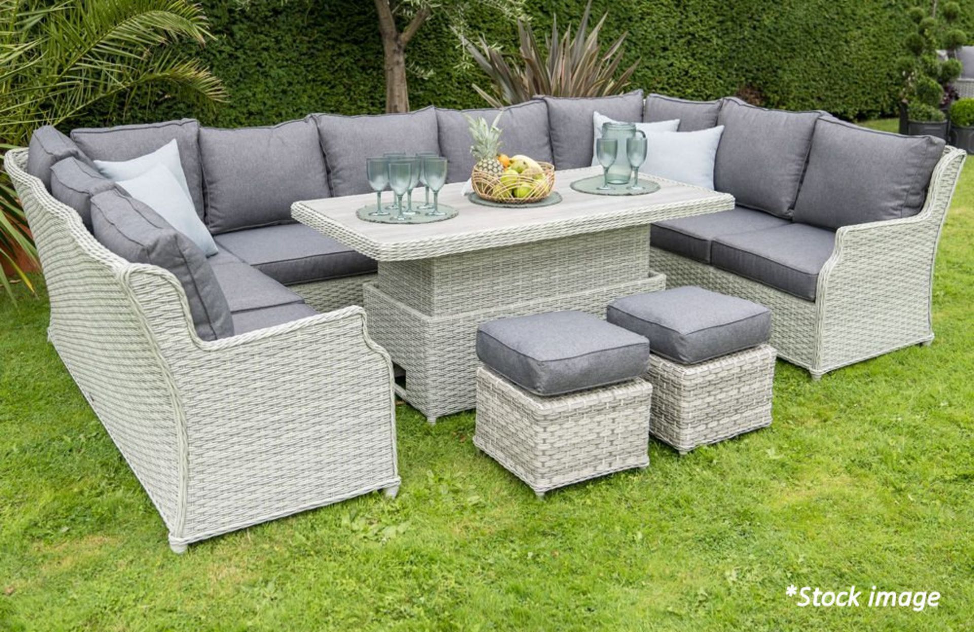 Hartman Hatfield U-Shaped Garden Lounge Set With Height Adjustable Table - New/Boxed - RRP £3,399.99