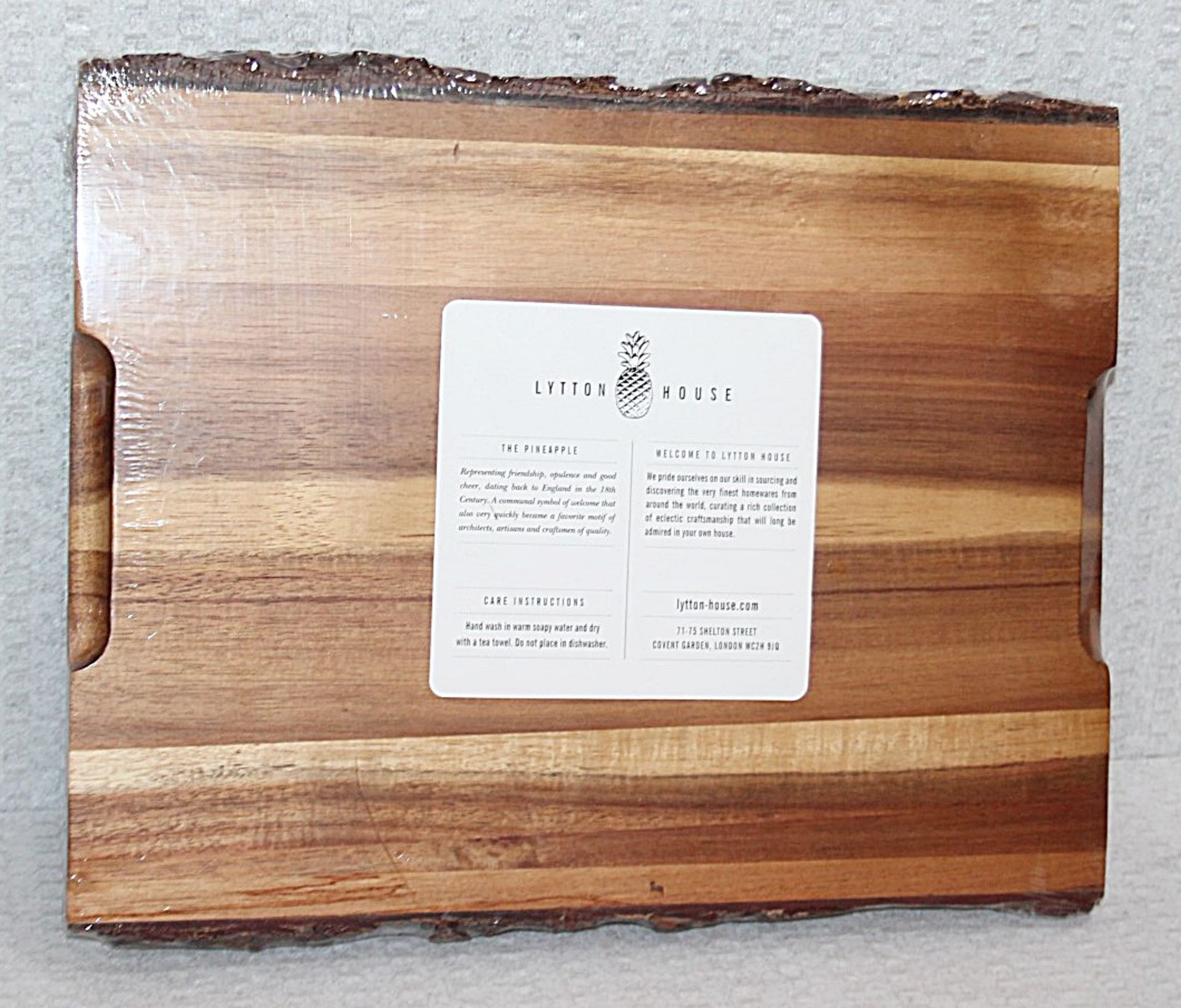 1 x LYTTON HOUSE Luxury Solid Wood & Slate Rectangular Cheese Board Set - Sealed Stock *NO RESERVE* - Image 3 of 4