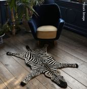 1 x DOING GOODS Luxury 100% Wool 'Chubby Zebra' Rug - Handmade - Original Price: £164.00