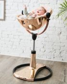 1 x BLOOM 'Fresco' Designer High Chair In A SPECIAL EDITION Rose Gold Finish - Original RRP £695.00