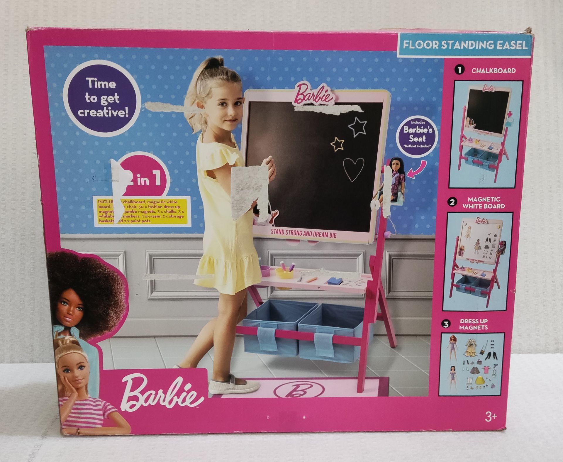 1 X Barbie 2 in 1 Floor Standing Easel - New/Boxed - Image 2 of 4