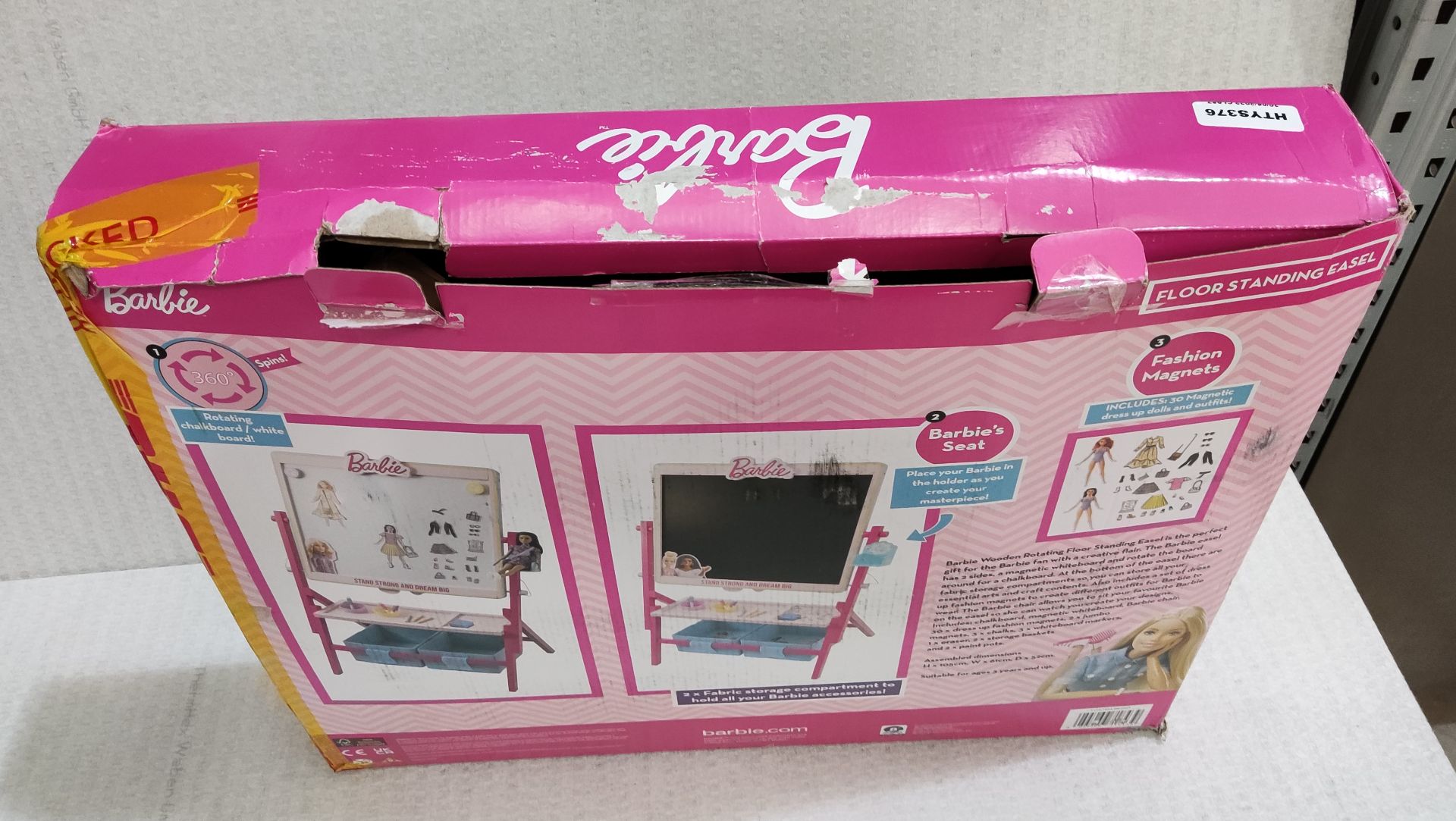 1 X Barbie 2 in 1 Floor Standing Easel - New/Boxed - Image 4 of 4