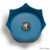 1 x VITAJUWEL CrownJuwel Pet Water Bowl (22cm) - Colour: Ocean Blue - Unused Boxed Stock - Ref: