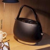 1 x BUGATTI Designer 'Jackie / Jacqueline' Electric Kettle In Black - Original Price £279.00 - Boxed