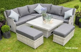 1 x HARTMAN 'Hatfield' Reclining Grand Square Garden Furniture Sofa Set - New - RRP £2,899