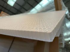 100 x ThermHex Thermoplastic Honeycomb Core Panels - Size: Approx. 2630 x 1210 x 18mm - New