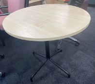 2 x Small Round Tables - To Be Removed From An Executive Office Environment - CL748 - Location:
