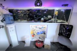 1 x Large Fish Tank With Stand - Approx 8ft Long - Fish Not Included