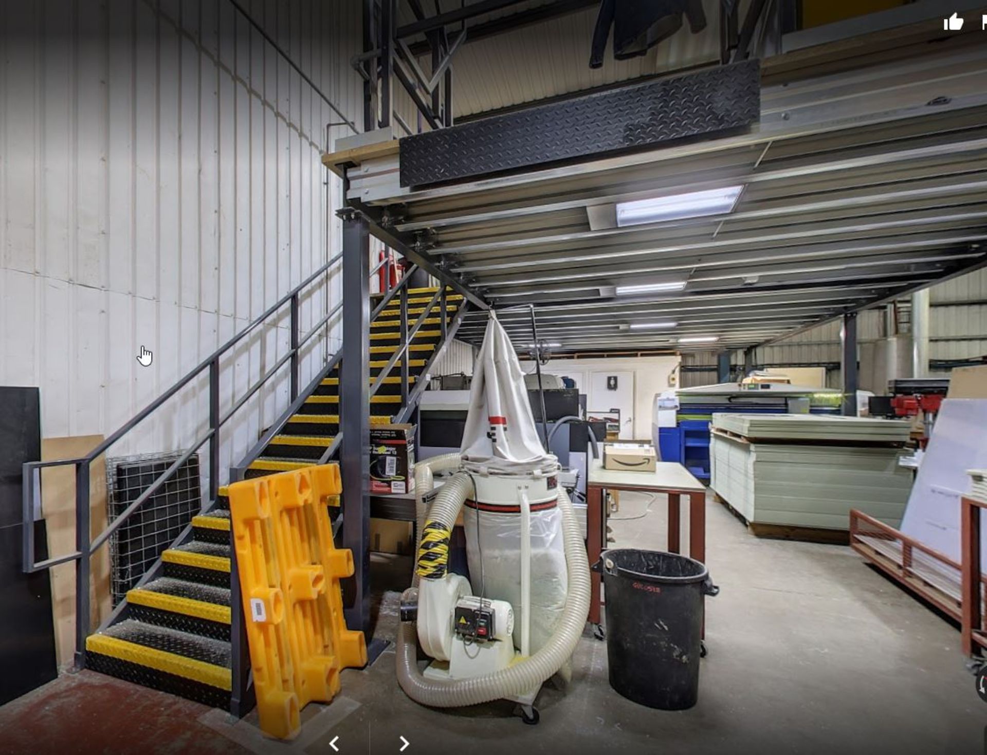 1 x Warehouse Mezzanine Floor - Includes Stairs, Guard Rails, Lighting and a Pallet Gate - Image 13 of 16