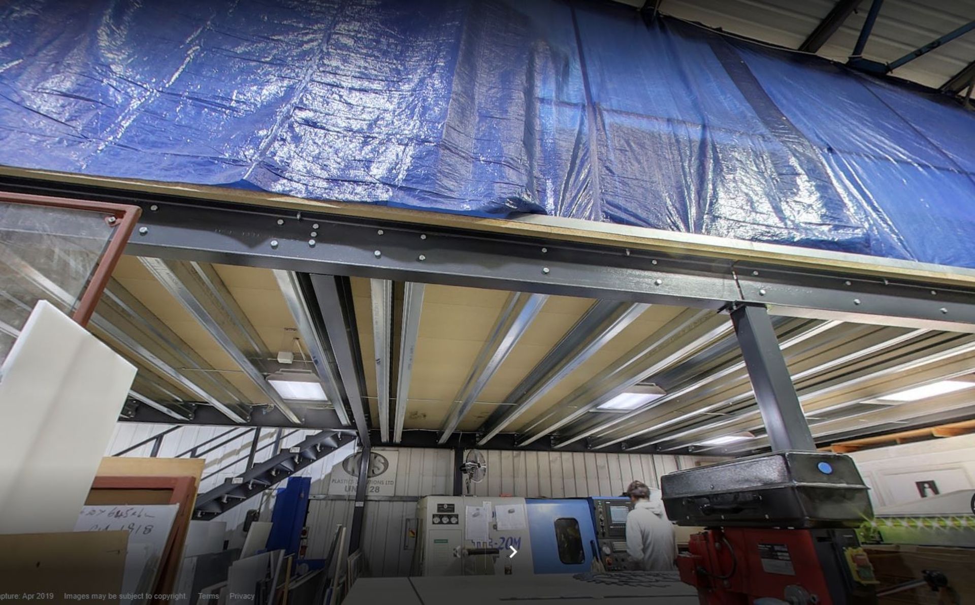 1 x Warehouse Mezzanine Floor - Includes Stairs, Guard Rails, Lighting and a Pallet Gate - Image 11 of 16