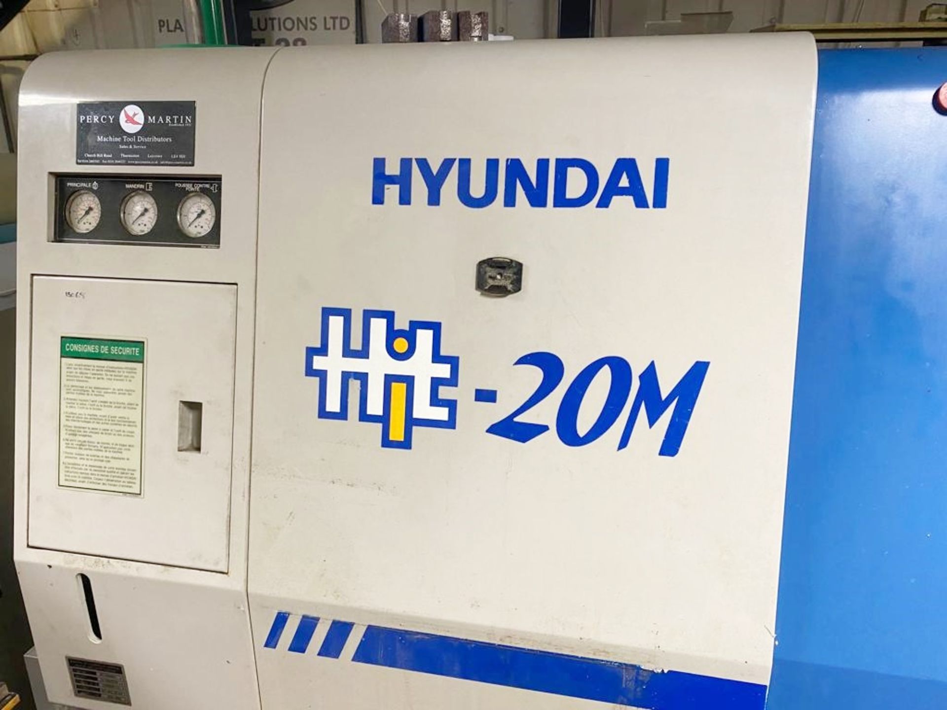 1 x Hyundai Hit 20M HiTrol King CNC 2 Axis Lathe Machine - Serial number 3450B1514 - Image 6 of 9