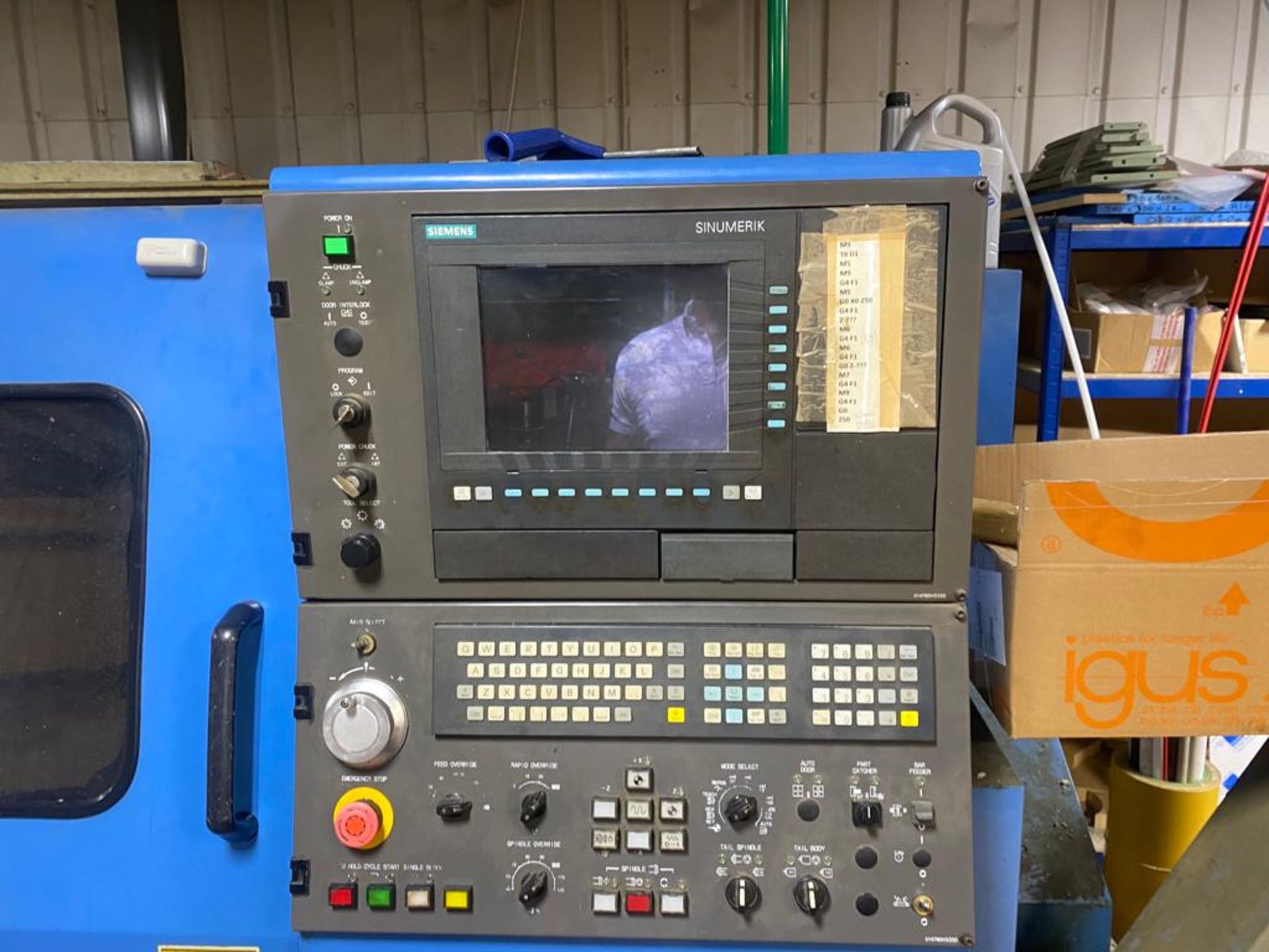 1 x Hyundai Hit 20M HiTrol King CNC 2 Axis Lathe Machine - Serial number 3450B1514 - Image 7 of 9