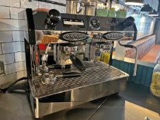 1 x Fracino Two Group Commercial Espresso Coffee Machine With Stainless Steel Finish