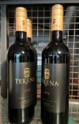 4 x Bottles of 2019 Tekena Wine - Merlot Wine Veredos De Chile - 75cl - Unused Sealed Stock