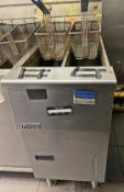 1 x Pitco SG14T Commercial Twin Tank Gas Fryer With Baskets