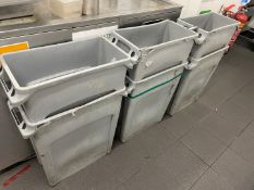 6 x Commercial Kitchen Waste Bins