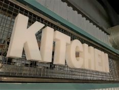 1 x Large KITCHEN Sign - Individual Letters on Steel Bracket