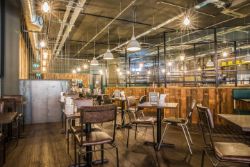 Gourmet Burger Restaurant Located in Bournemouth - Features Bar, Tables, Chairs, Benches, Fixtures, Catering Equipment, Walk in Fridge and More!