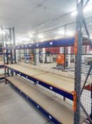 1 x Bay of Warehouse Pallet Racking / Shelving With Wooden Shelf Boards - Over 13ft in Length
