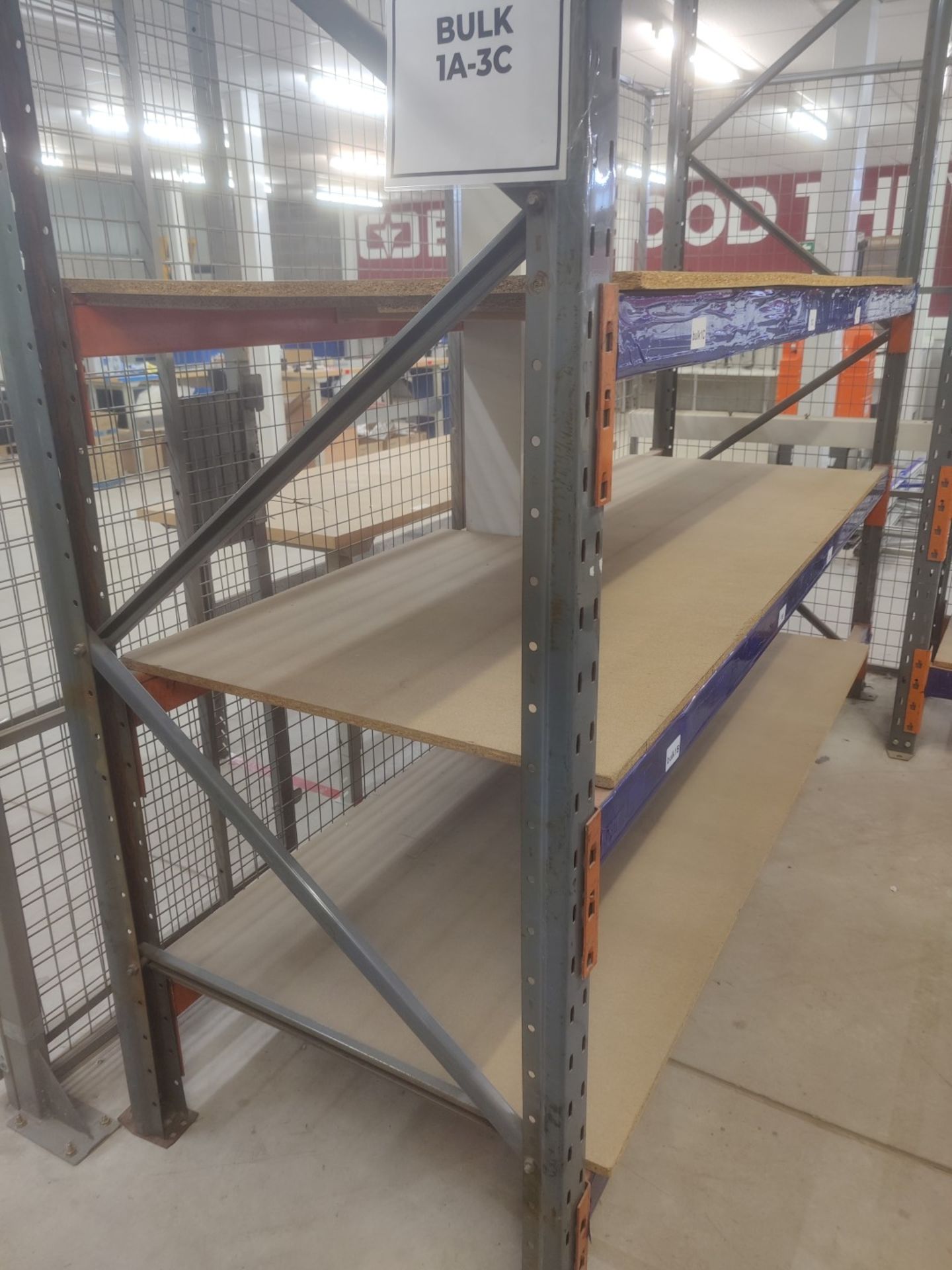 1 x Bay of Warehouse Pallet Racking / Shelving With Wooden Shelf Boards - H290 x W300 x D90cms - Image 2 of 2