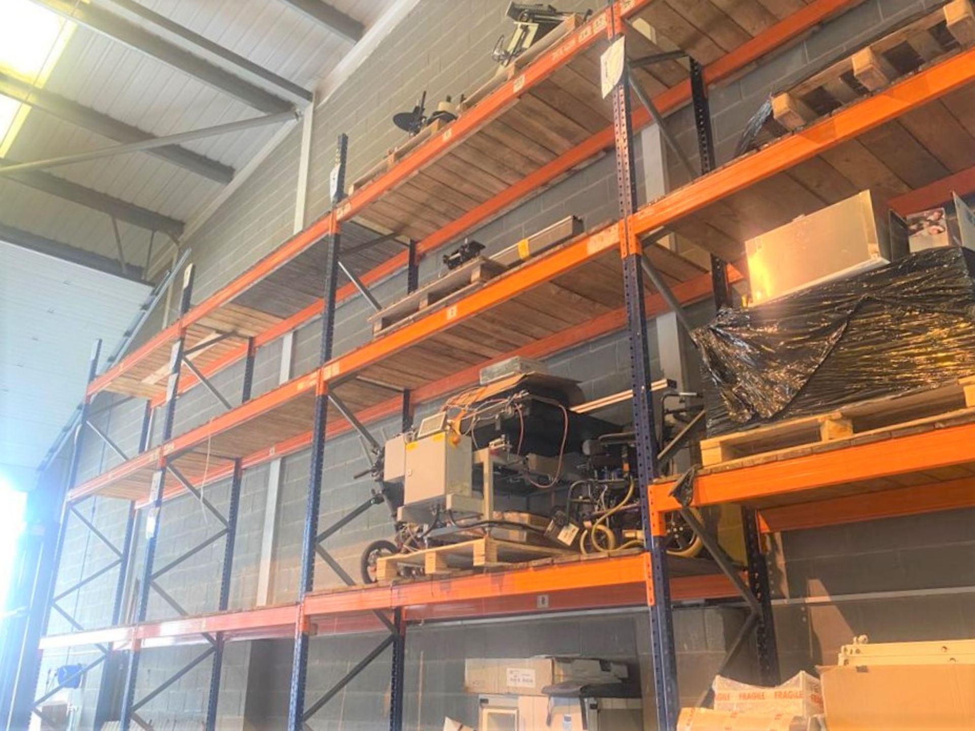 6 x Bays of Heavy Duty Pallet Racking - Approx 6m Tall and 17m Length - Collection From Essex RM19