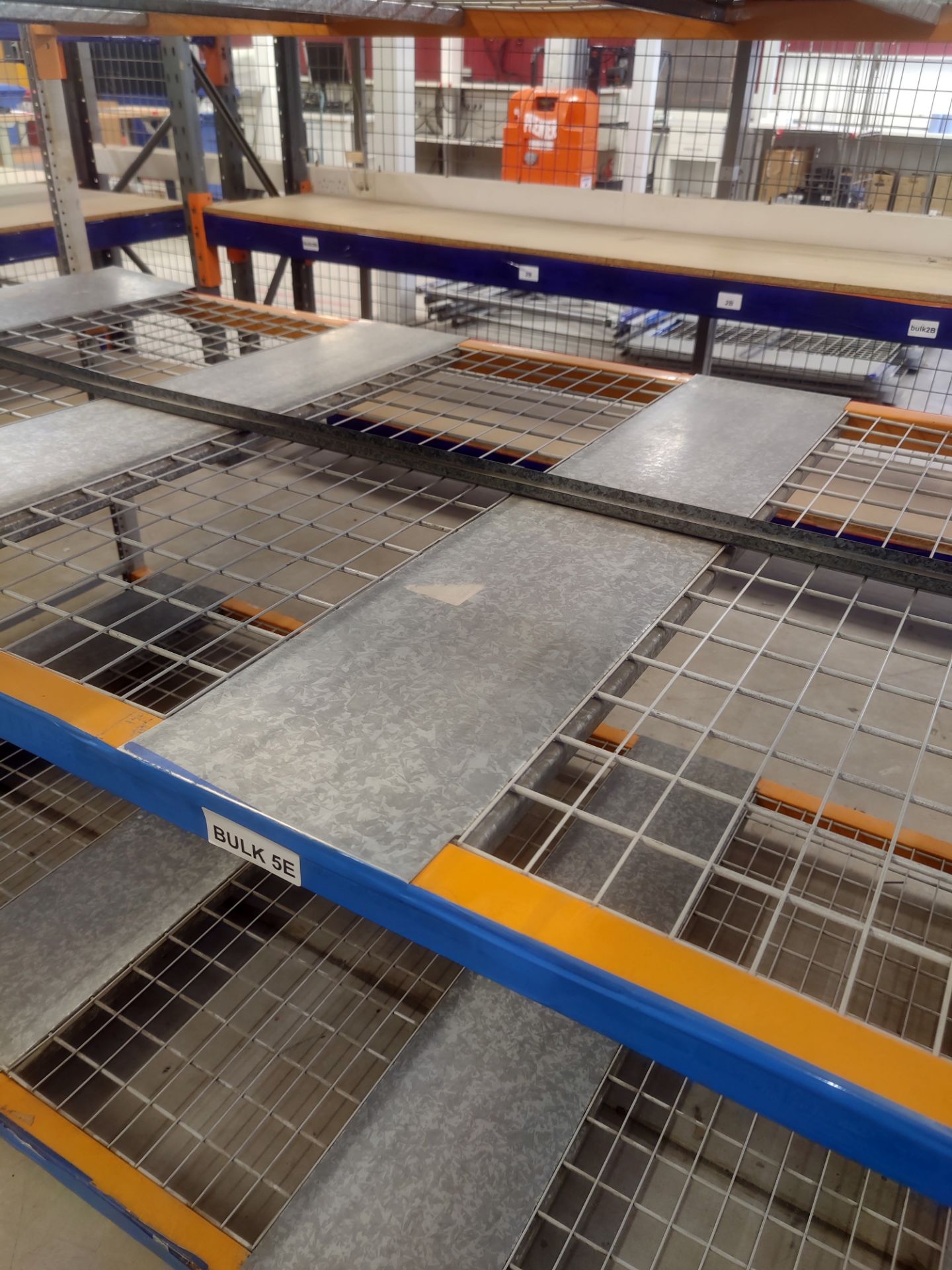 4 x Bays of Heavy Duty Warehouse Racking / Shelving With Metal Shelf Panels - Image 8 of 9