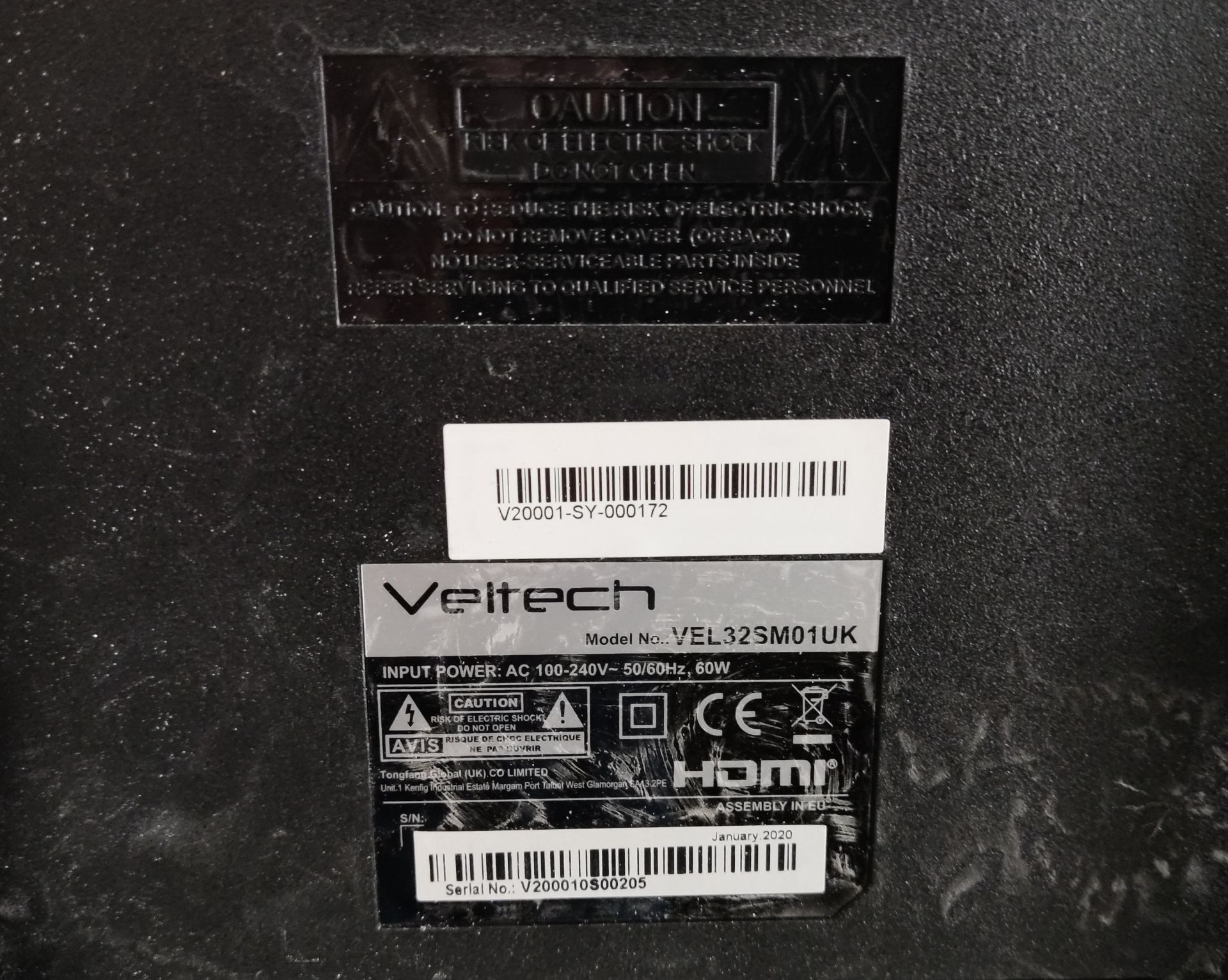 1 x Veltech 32" Smart 720p HD Ready Television - Model: VEL32SM01UK - LBC118 - CL763- Location: Sale - Image 3 of 6