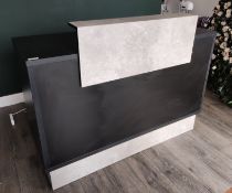 1 x Beauticians Reception Counter With Lockable Drawer - Includes Key - LBC135 - CL763- Location: Sa