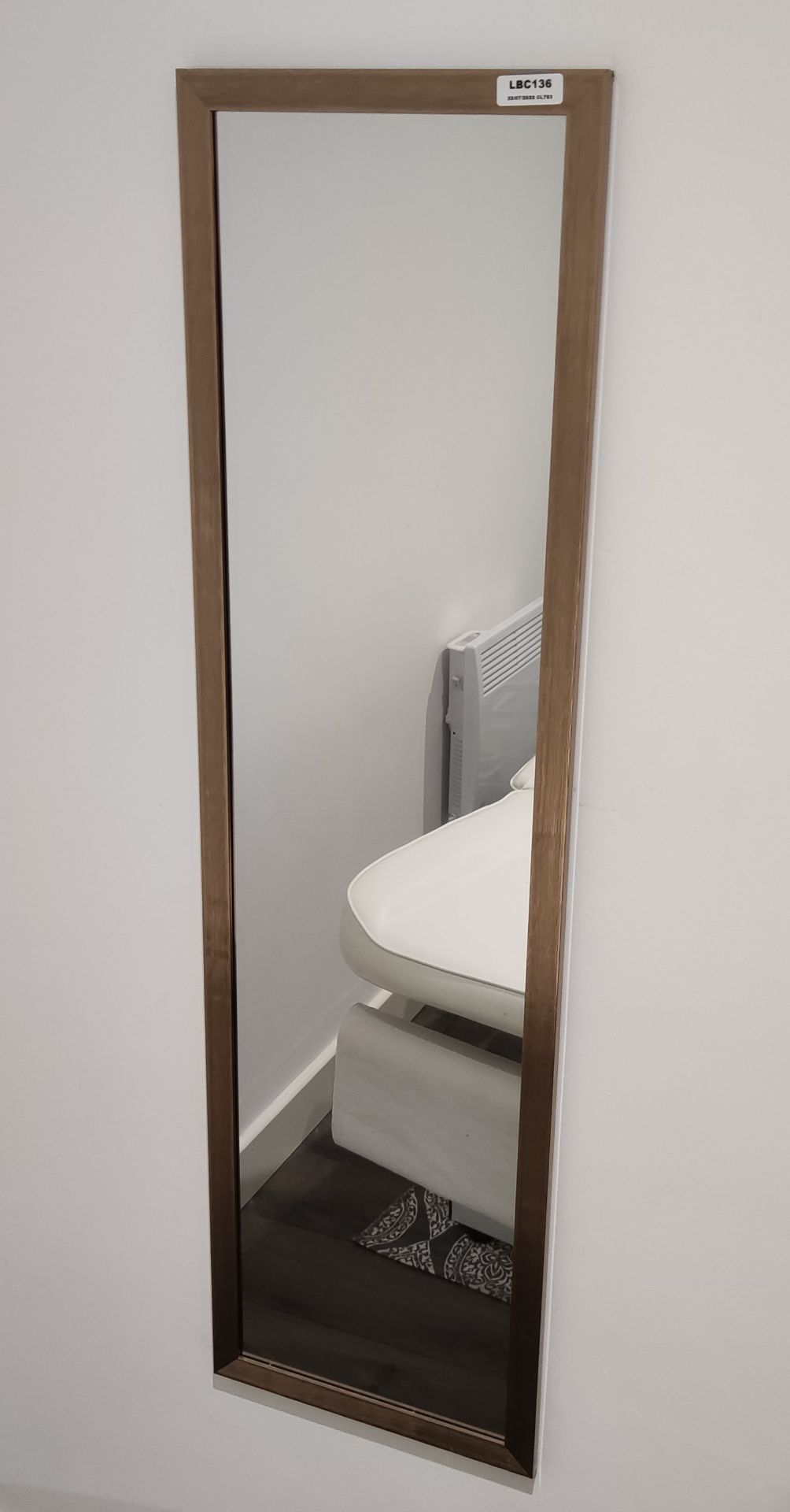 1 x Wall Mounted Dressing Mirror - LBC136 - CL763- Location: Sale M33Dimensions: 35 x 125 cm - Image 3 of 3