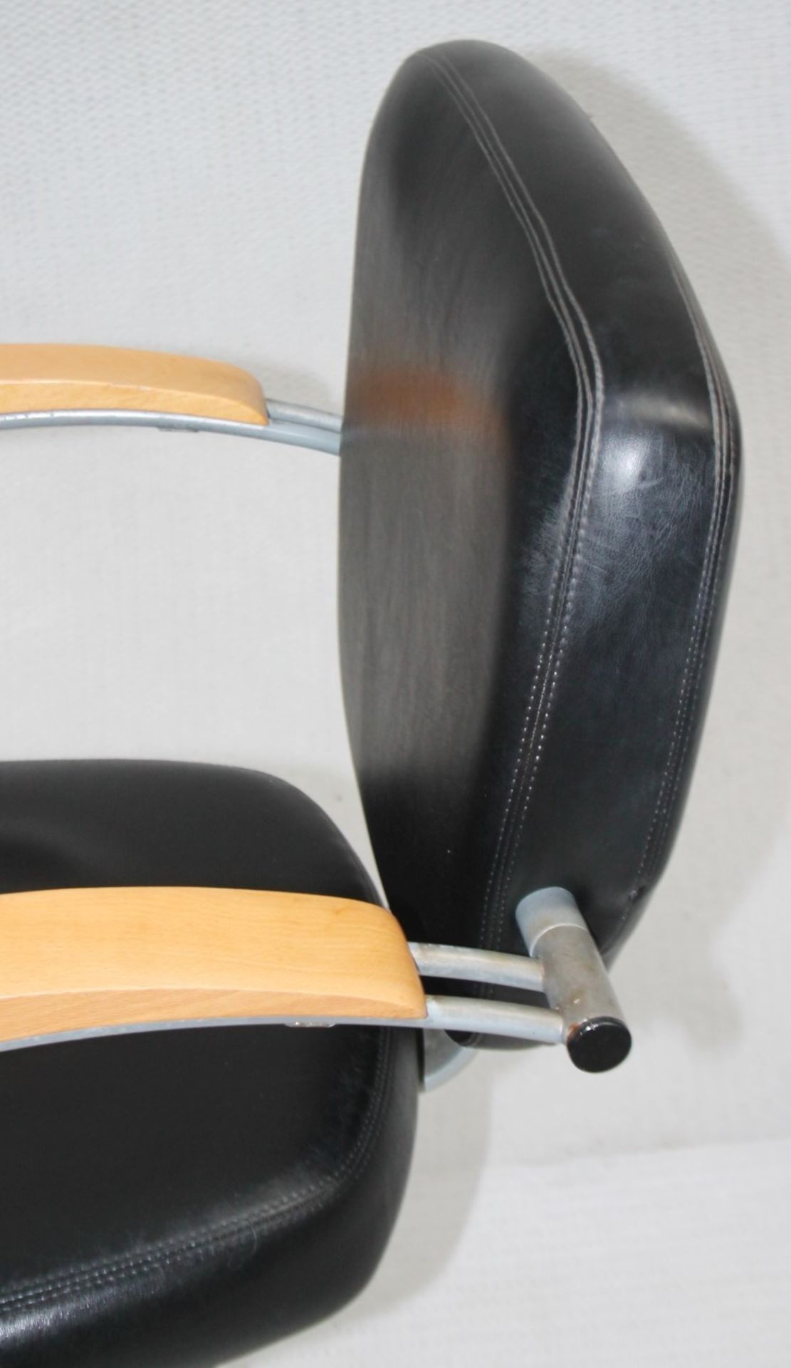 1 x Adjustable Black Hydraulic Barber Hairdressing Chair - Recently Removed From A Boutique Hair - Image 7 of 10