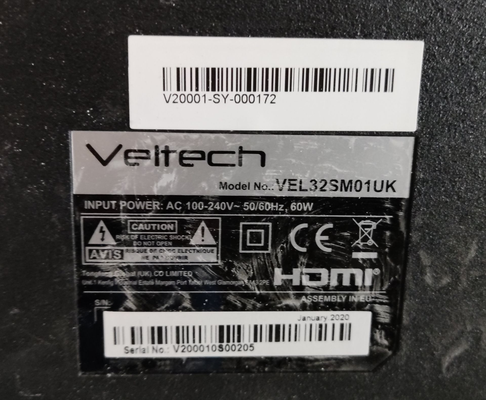 1 x Veltech 32" Smart 720p HD Ready Television - Model: VEL32SM01UK - LBC118 - CL763- Location: Sale - Image 4 of 6