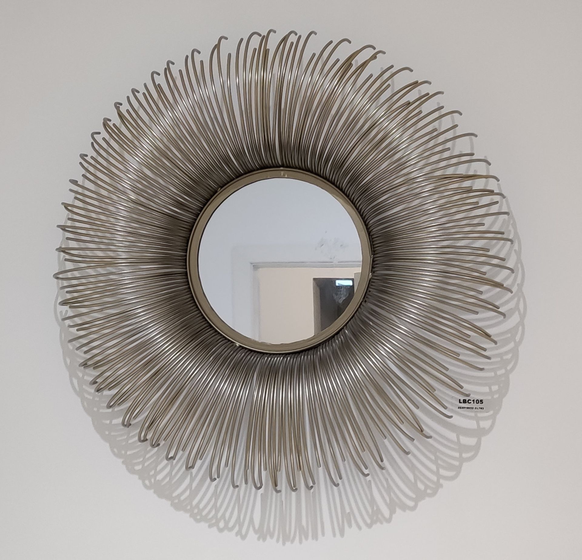 1 x Designer Rajasthan Wall Mirror - LBC105 - CL763- Location: Sale M33Dimensions: 64 cm Diameter