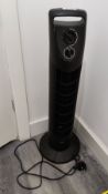 1 x Black + Decker 3 Speed Tower Fan in Black - LBC101 - CL763- Location: Sale M33This item