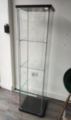 1 x Tall Glass Display Cabinet - LBC133 - CL763- Location: Sale M33Dimensions: 164 x 42.5 x