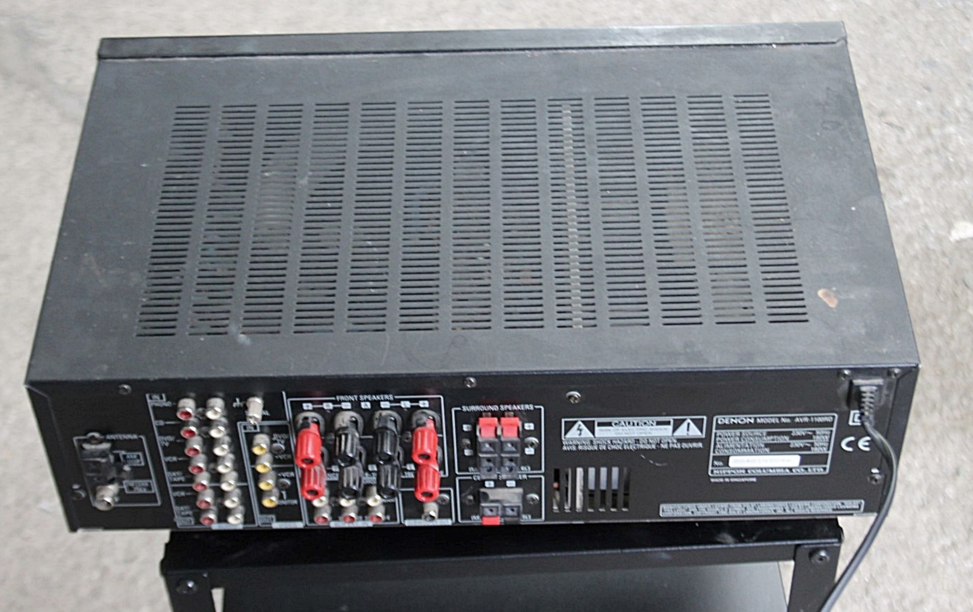 1 x Denon AVR-1100 Audio Video Surround Receiver - Recently Removed From A Boutique Hair Salon - - Image 2 of 5