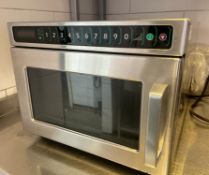 1 x Menumaster 2900w Microwave Oven - Model DEC18E2U  - Stainless Steel Finish - 2017 Model -