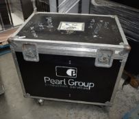 1 x Flight Case on Castors For Visual or Audio Equipment - Size: H82 x W88 x D62 cms