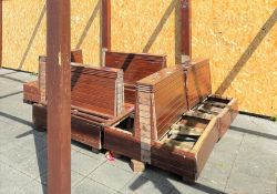 6 x Sections of Outdoor Seating Benches - Will Require Some Attention