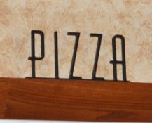 40 x Wooden Signs Suitable For Restaurants, Cafes, Bistros - Pizza, Grills, Steaks, Mozzarella, Ribs