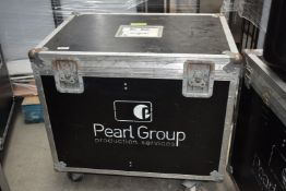 1 x Flight Case on Castors For Visual or Audio Equipment - Size: H82 x W88 x D62 cms