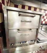 1 x Bakers Pride Bake and Roast Pizza Oven - Stainless Steel Exterior - H72 x W70 x D71 cms -