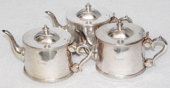 10 x Assorted Vintage Silver-Plated Teapots - Recently Removed From A Well-known London Department