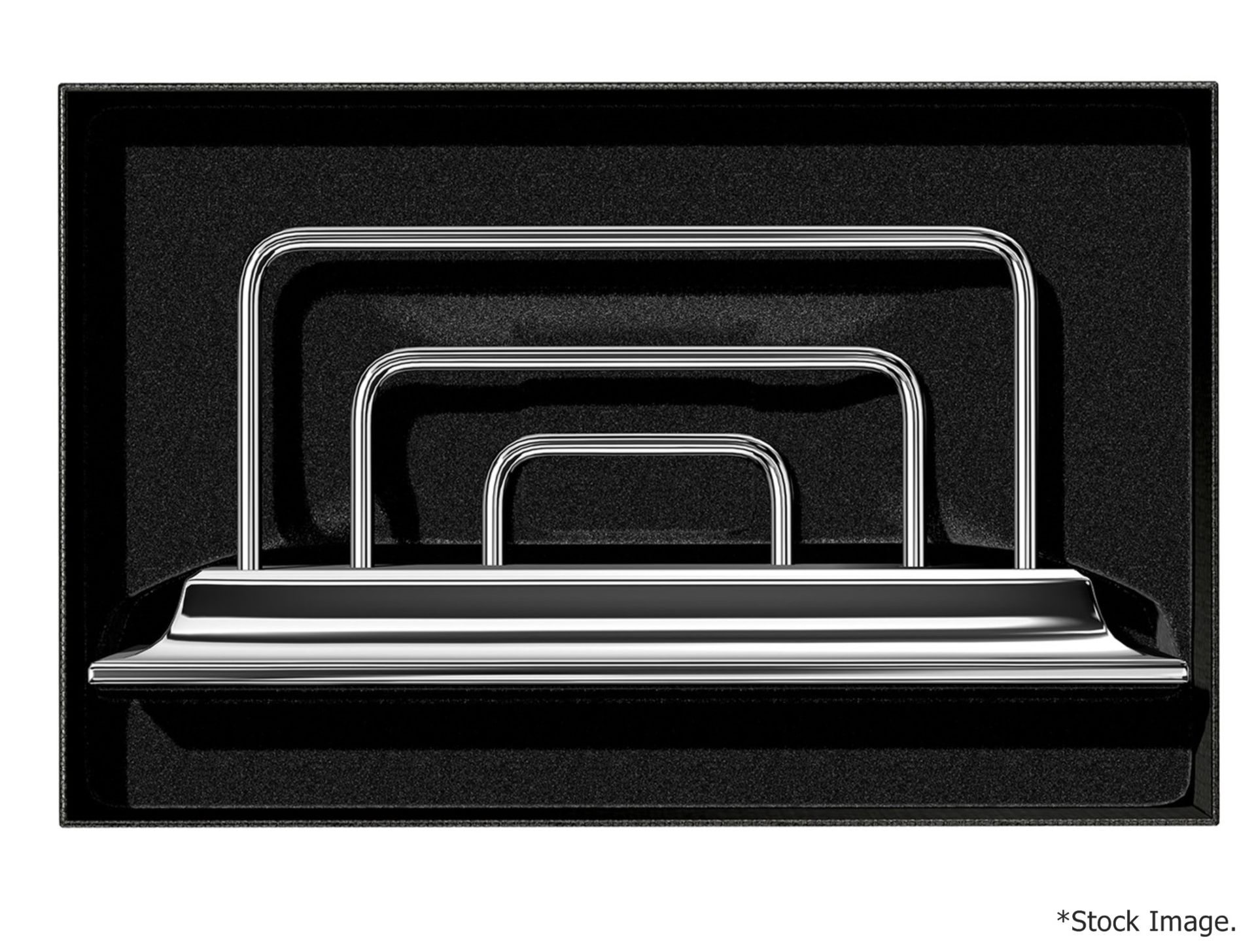 1 x EL CASCO Luxury Brass Envelope Holder In A Chrome Finish - Original Price £245.00 - Unused Boxed - Image 2 of 6