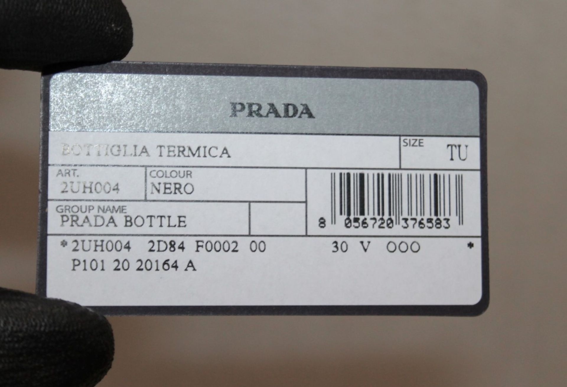 1 x PRADA Stainless Steel Water Bottle In Black, 500 ml - Original Price £100.00 - Image 5 of 8