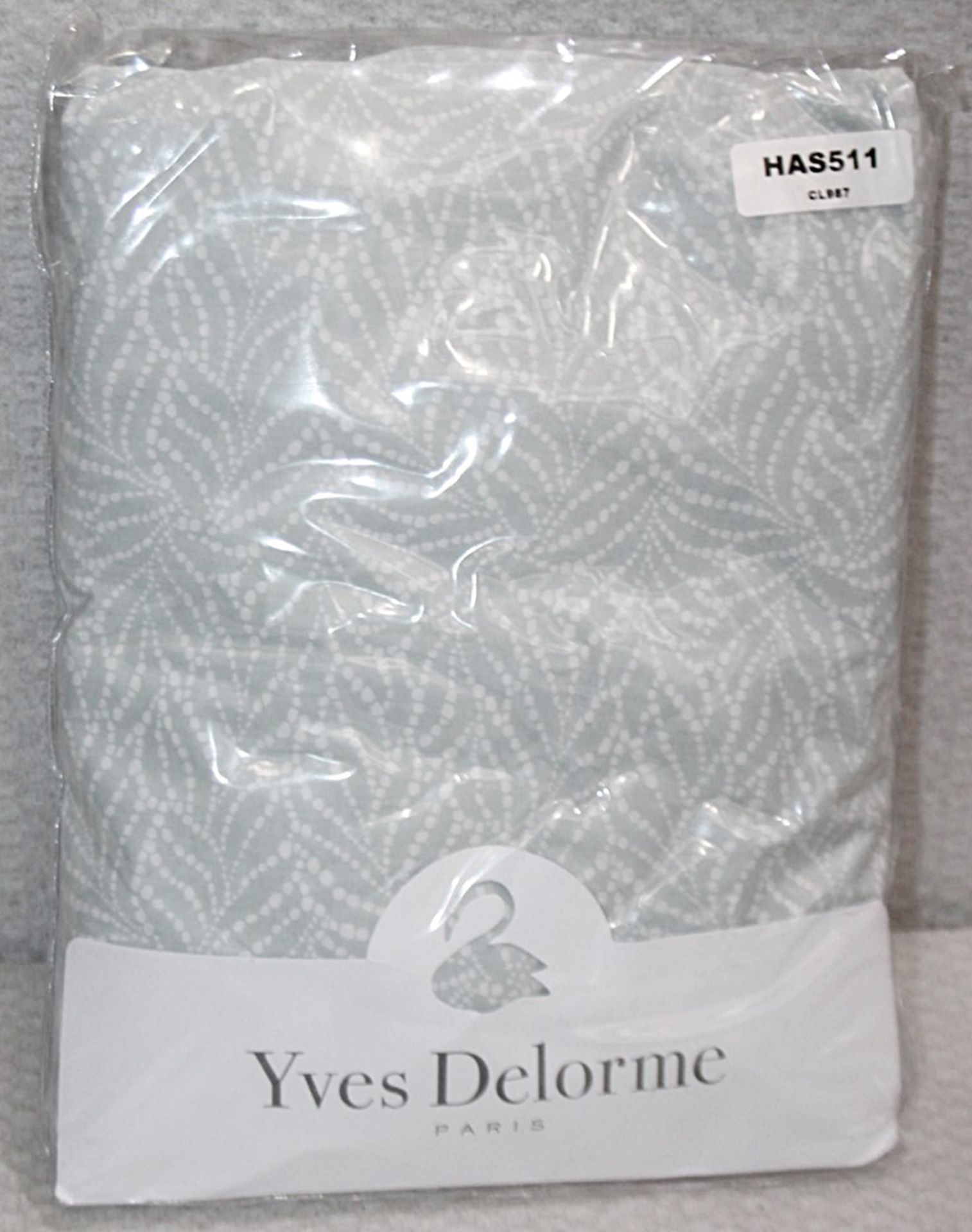 1 x YVES DELORME 'Caliopee' Single 100% Cotton Fitted Sheet (90cm x 190cm) - Unused Stock - Image 4 of 5